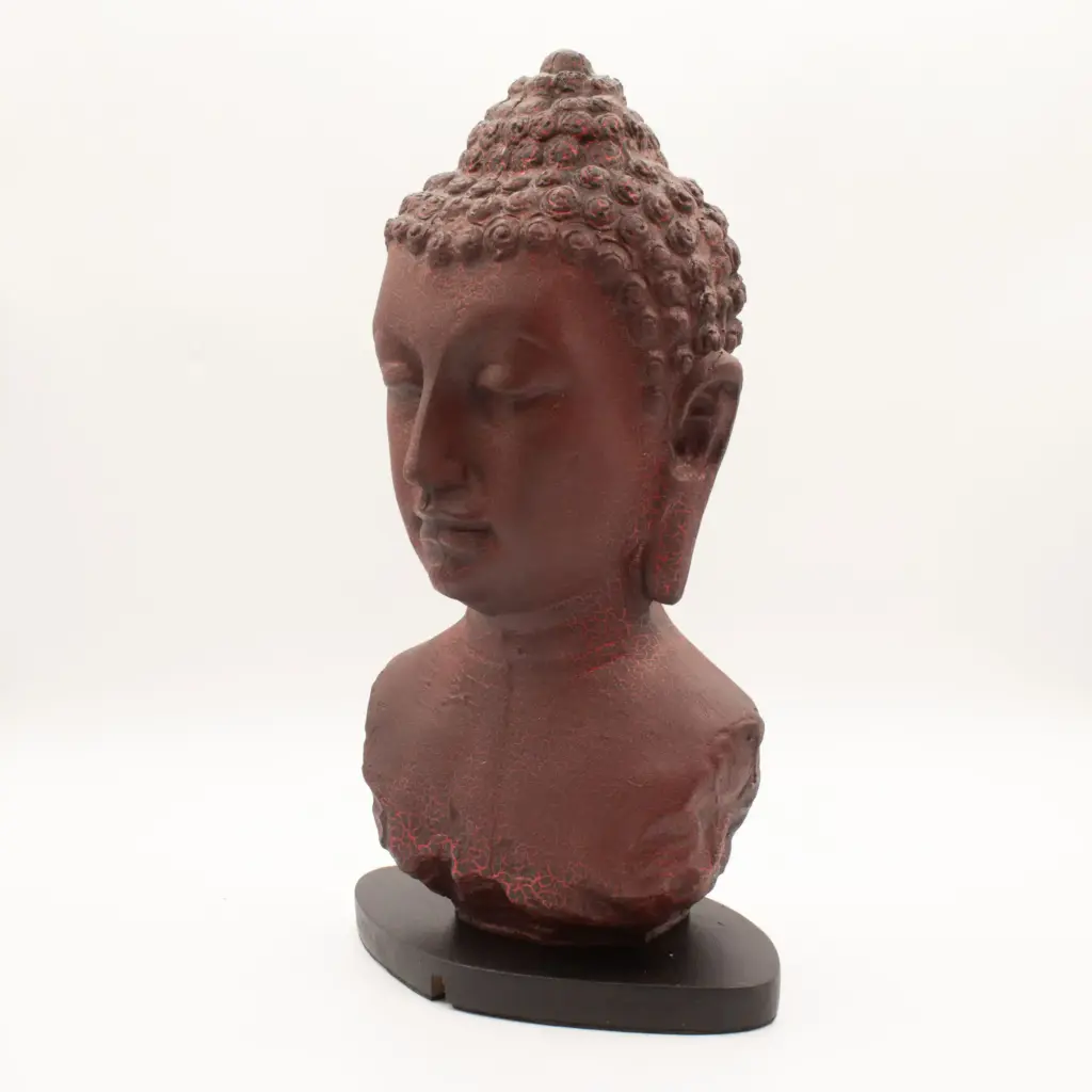 Buddha Bust Lamp Molton Lava – Oval stand | www.artisangoods.co.uk