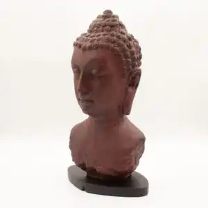 Buddha Bust Lamp Molton Lava – Oval stand | www.artisangoods.co.uk 1