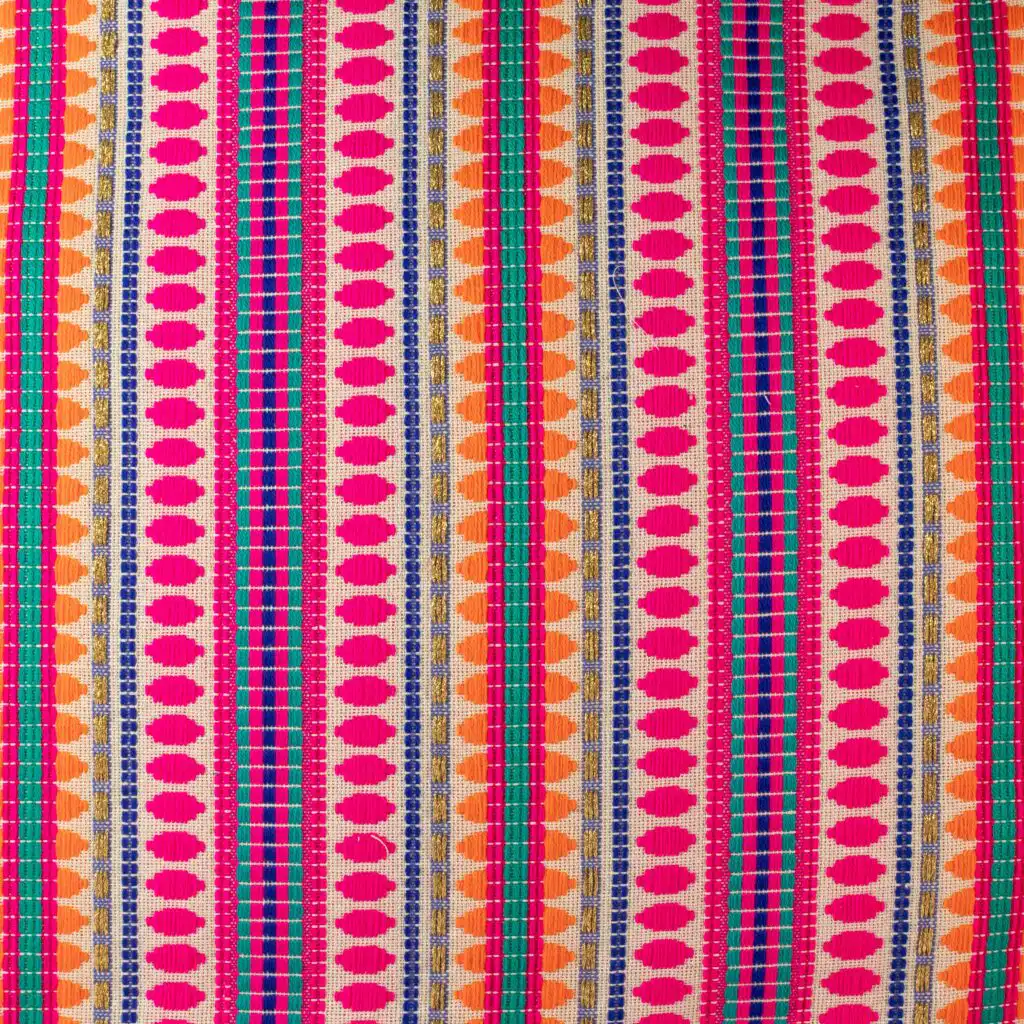 Classic Cushion Cover – Neon Stripes – 60x60cm – Jumbo Style | www.artisangoods.co.uk 5