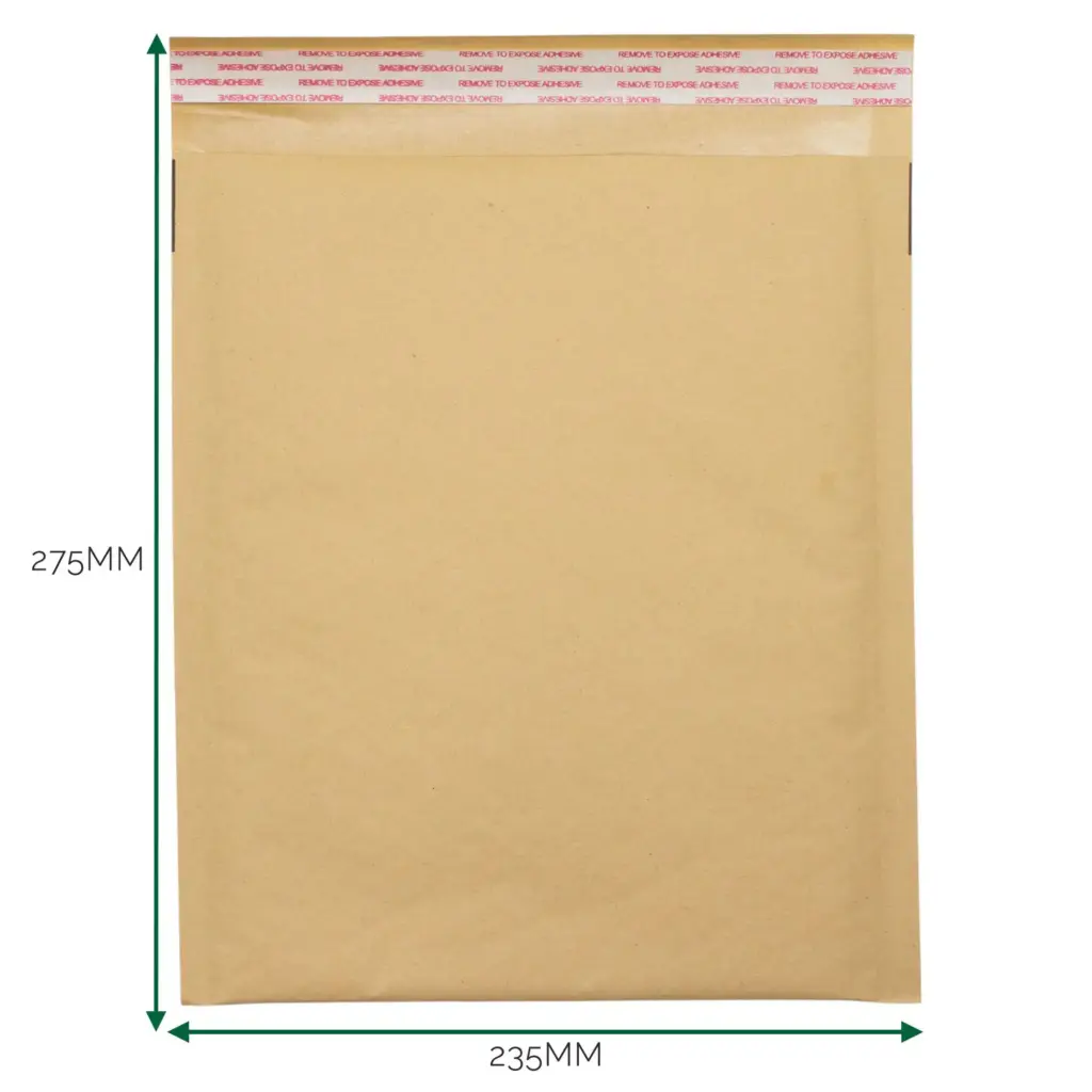 Kraft Padded Bubble Envelope (235×275+40mm) | www.artisangoods.co.uk