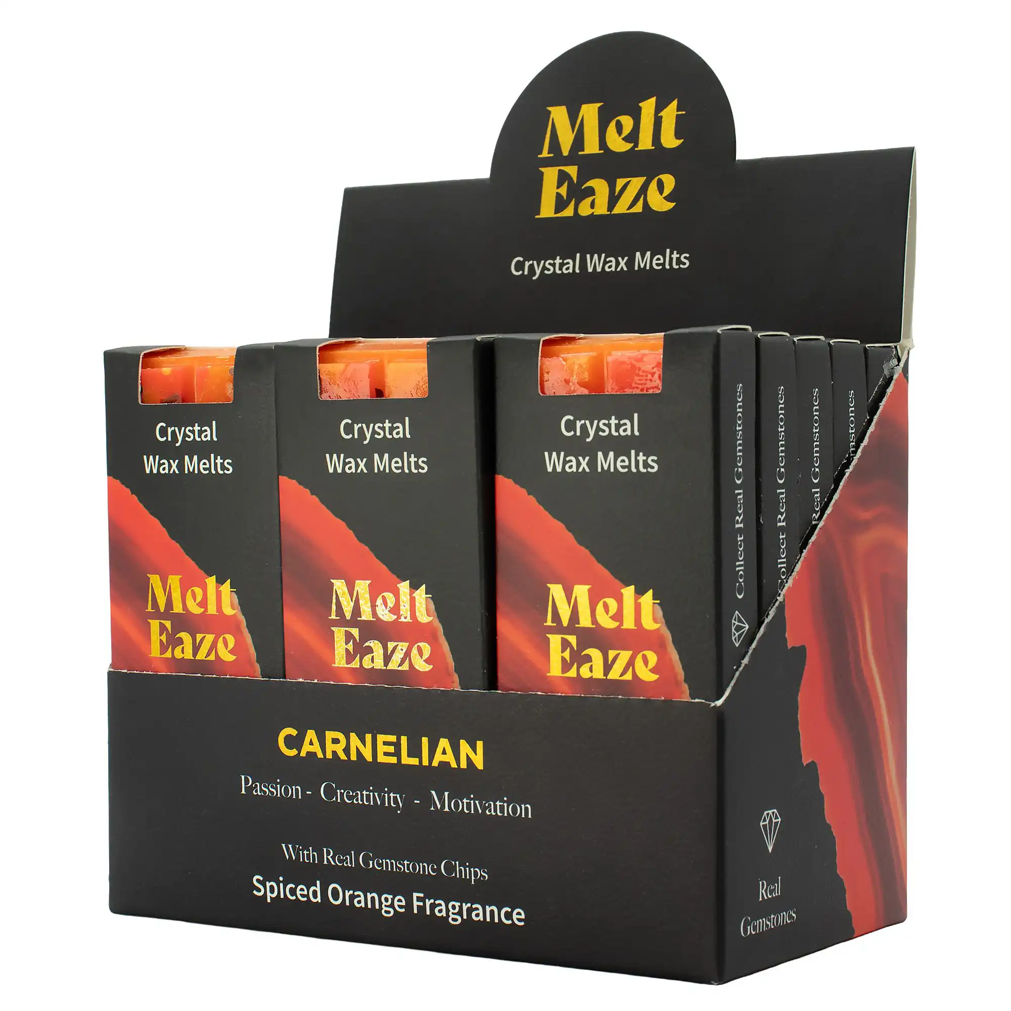 MeltEaze Wax Melts 50g – Carnelian Fire – Spiced Orange | www.artisangoods.co.uk 3 MeltEaze Wax Melts 50g - Carnelian Fire - Spiced Orange - Image 2