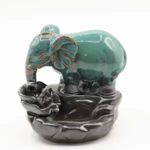 Backflow Incense Burner – Elephant at Pool | www.artisangoods.co.uk 5