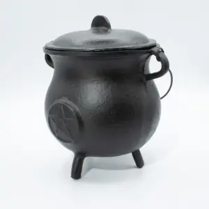 Extra Huge Cast Iron Cauldron with Pentagon 23x18cm (at least 4kg) | www.artisangoods.co.uk 5