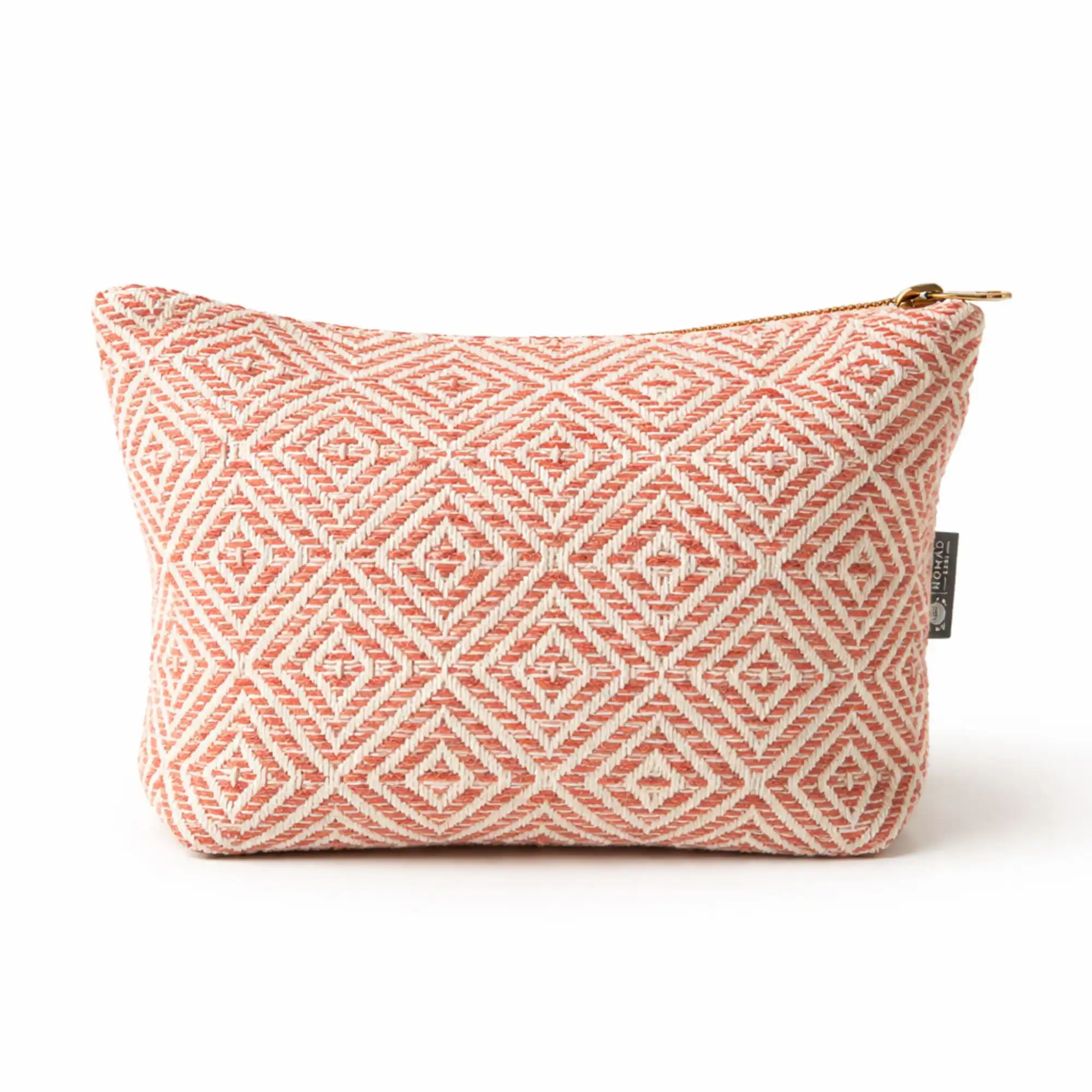 Nomad Sari Indian Jacquard Toiletry Bag – Coral Maze | www.artisangoods.co.uk 2 Nomad Sari Indian Jacquard Toiletry Bag – Coral Maze | www.artisangoods.co.uk 1