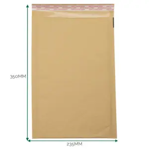 Kraft Padded Bubble Envelope (235×350+40mm) | www.artisangoods.co.uk