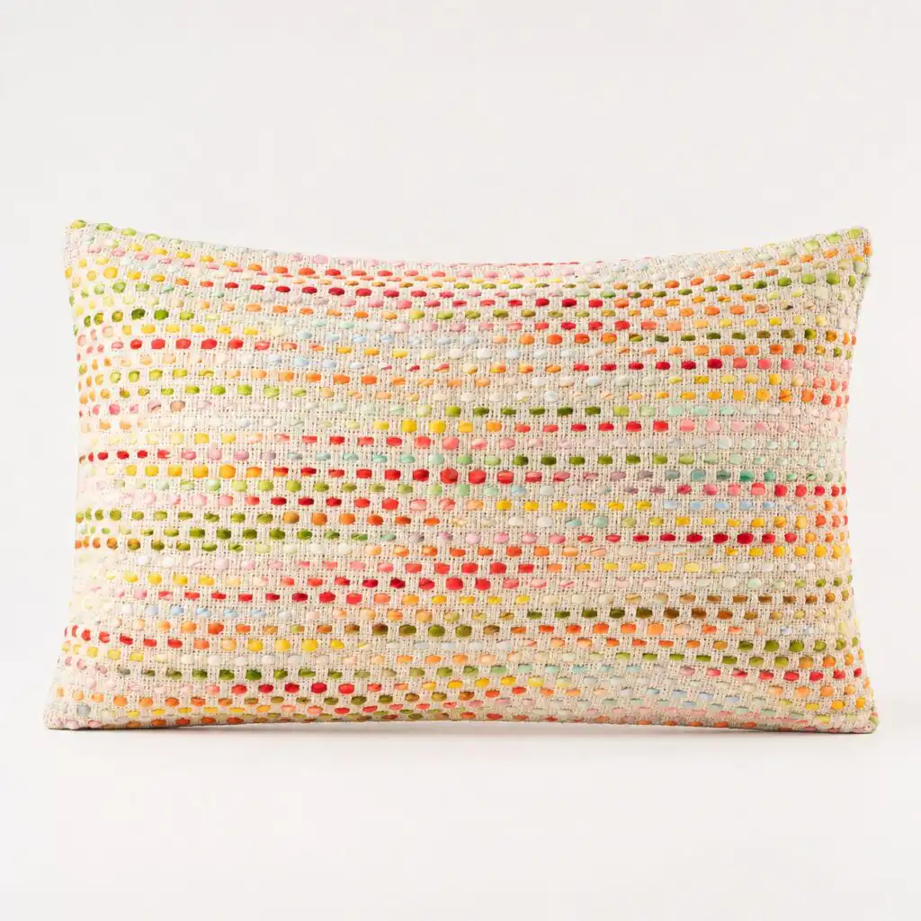 Classic Cushion Cover – Hidden Rainbow – 30x50cm – Lumber Style | www.artisangoods.co.uk