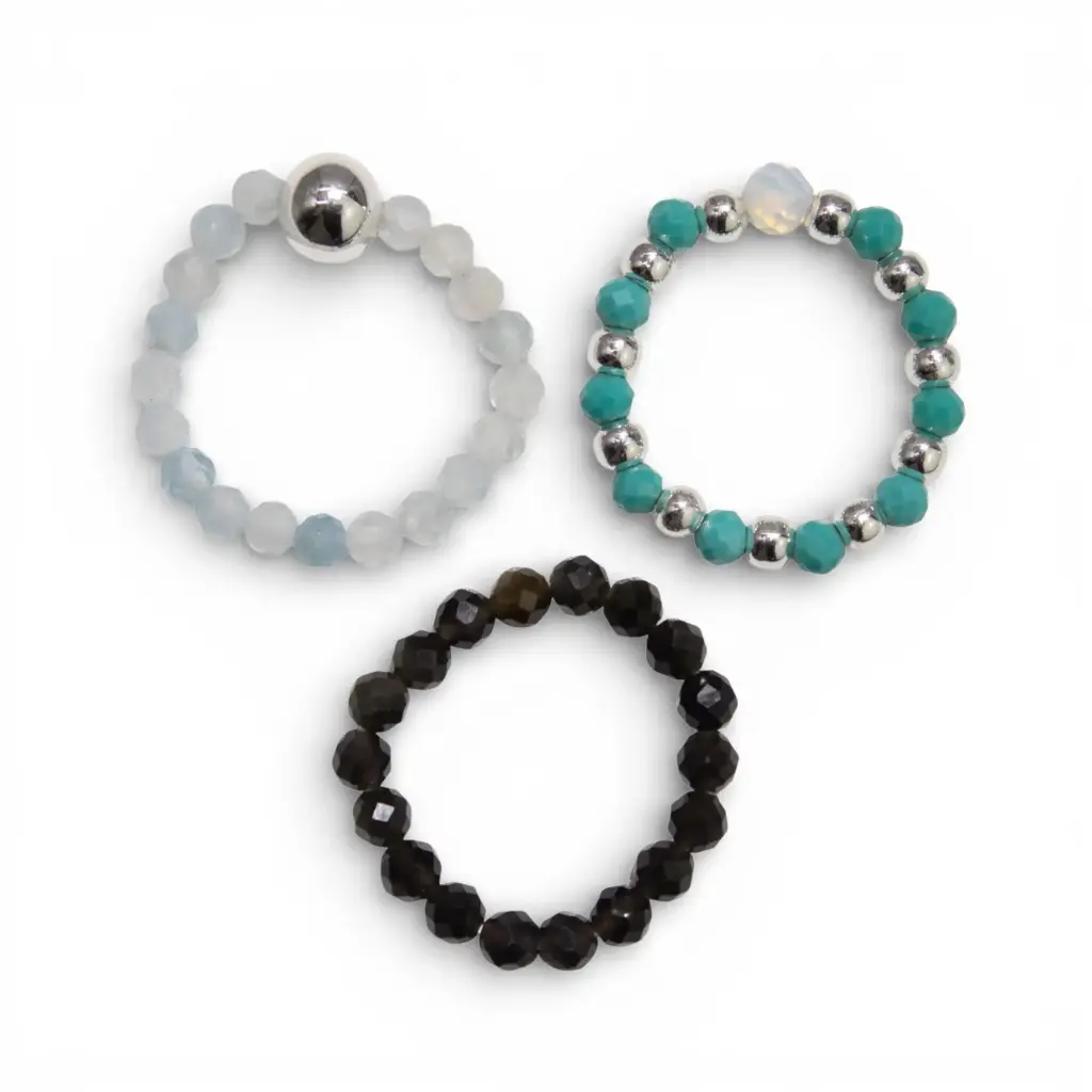 Nymph Spirit Gemstone Ring Set – Endless Ocean | www.artisangoods.co.uk 7 Nymph Spirit Gemstone Ring Set – Endless Ocean | www.artisangoods.co.uk 7