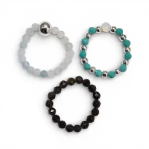 Nymph Spirit Gemstone Ring Set – Endless Ocean | www.artisangoods.co.uk 7
