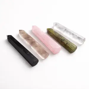 Gemstone Six Face Obelisk Point approx 11cm  – Clear Quartz | www.artisangoods.co.uk 3