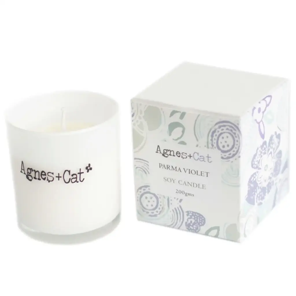 Agnes + Cat Votive Candle – Parma Violet | www.artisangoods.co.uk