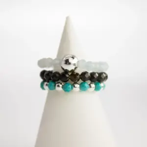 Nymph Spirit Gemstone Ring Set – Endless Ocean | www.artisangoods.co.uk 4
