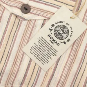 Nomad Sari Grandad Shirt – Brown Beige – XL | www.artisangoods.co.uk 6