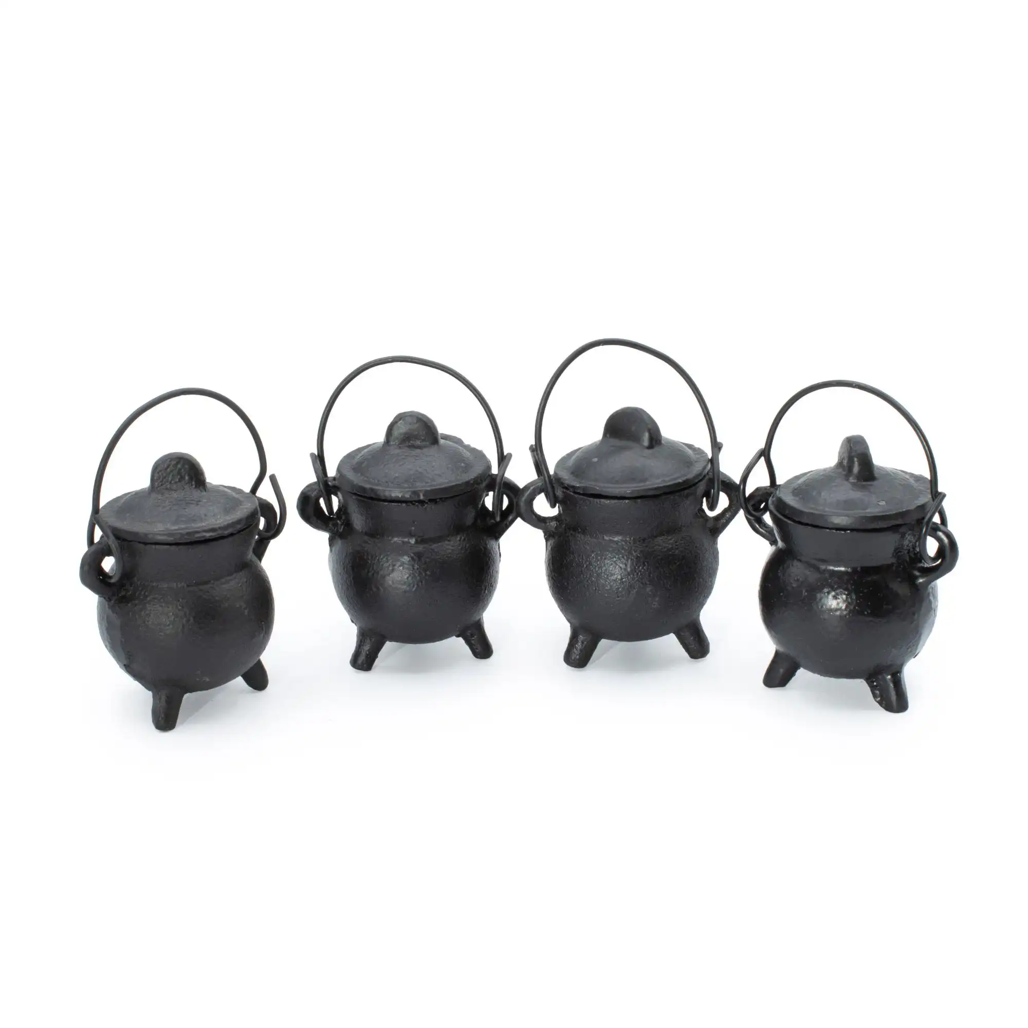 Extra Small Cast Iron Cauldrons 5x7cm | www.artisangoods.co.uk 2 Extra Small Cast Iron Cauldrons 5x7cm