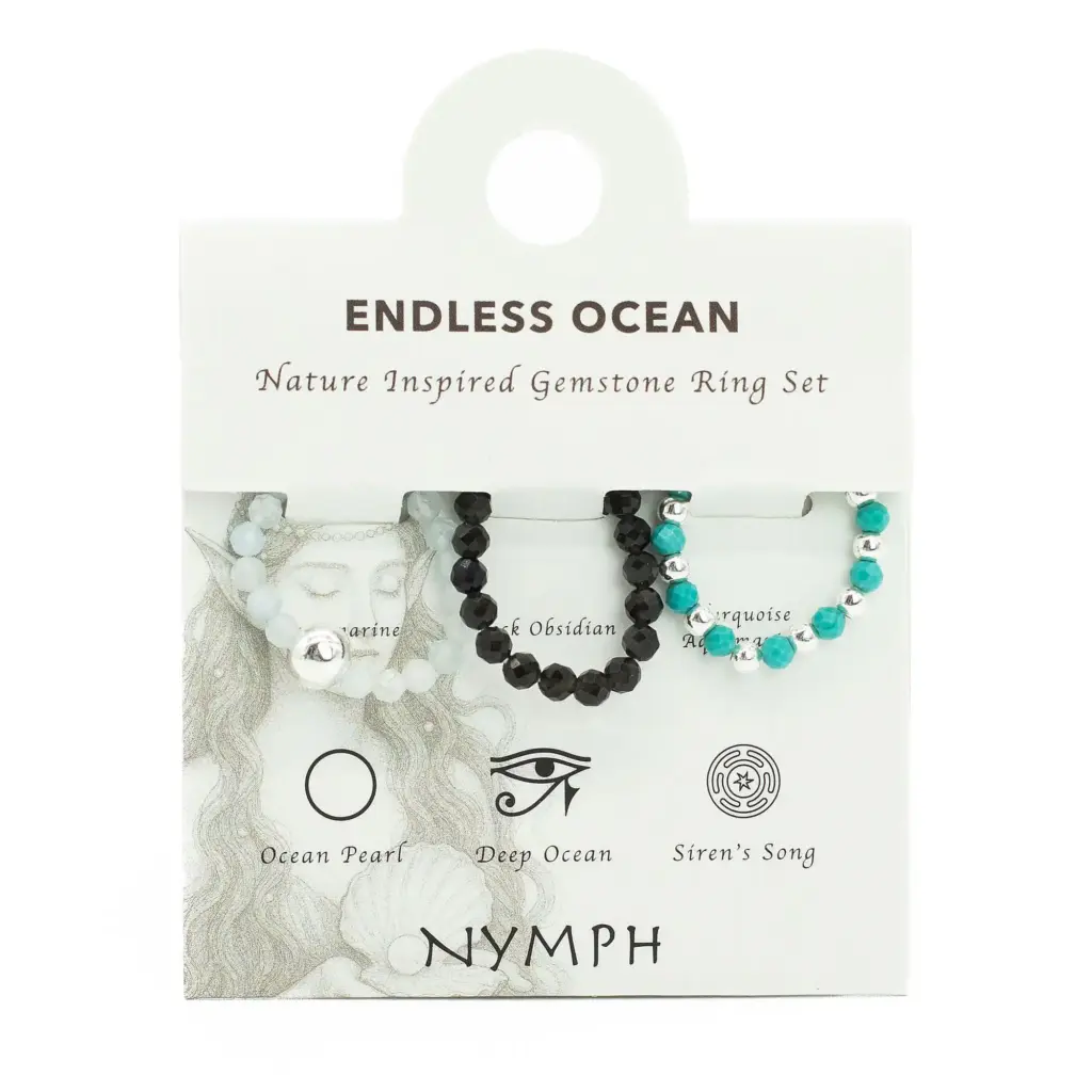 Nymph Spirit Gemstone Ring Set – Endless Ocean | www.artisangoods.co.uk 6 Nymph Spirit Gemstone Ring Set – Endless Ocean | www.artisangoods.co.uk 6