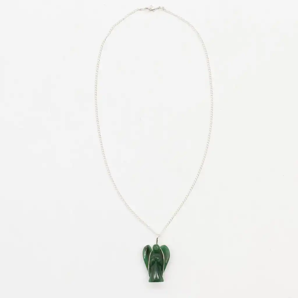 Gemstone Guardian Angel Pendant – Green Aventurine | www.artisangoods.co.uk 3