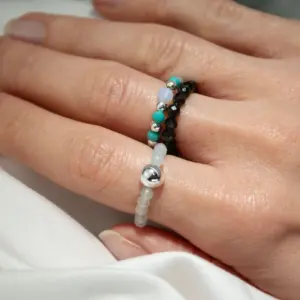 Nymph Spirit Gemstone Ring Set – Endless Ocean | www.artisangoods.co.uk 8