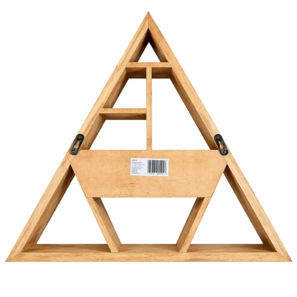 Triangle Shaped Wall Shelf with Drawer | www.artisangoods.co.uk 3