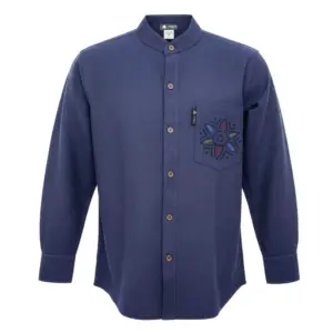 Nomad Sari Kathmandu Shirt – Indigo – XL | www.artisangoods.co.uk 3