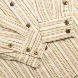 Nomad Sari Grandad Shirt – Brown Beige – XL | www.artisangoods.co.uk 2