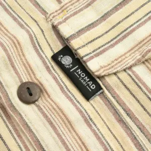 Nomad Sari Grandad Shirt – Brown Beige – XL | www.artisangoods.co.uk 7
