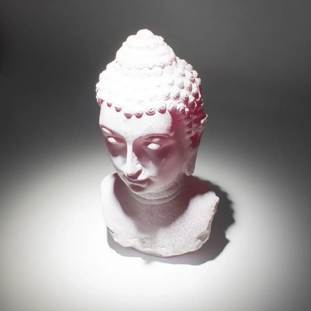 Buddha Bust Lamp Cherry Crackle – Oval stand | www.artisangoods.co.uk 5 Buddha Bust Lamp Cherry Crackle – Oval stand | www.artisangoods.co.uk 5