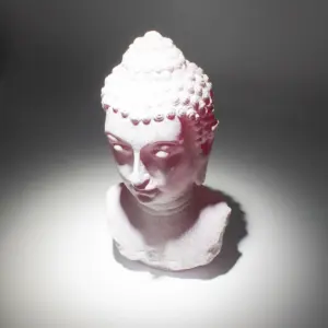 Buddha Bust Lamp Cherry Crackle – Oval stand | www.artisangoods.co.uk 5