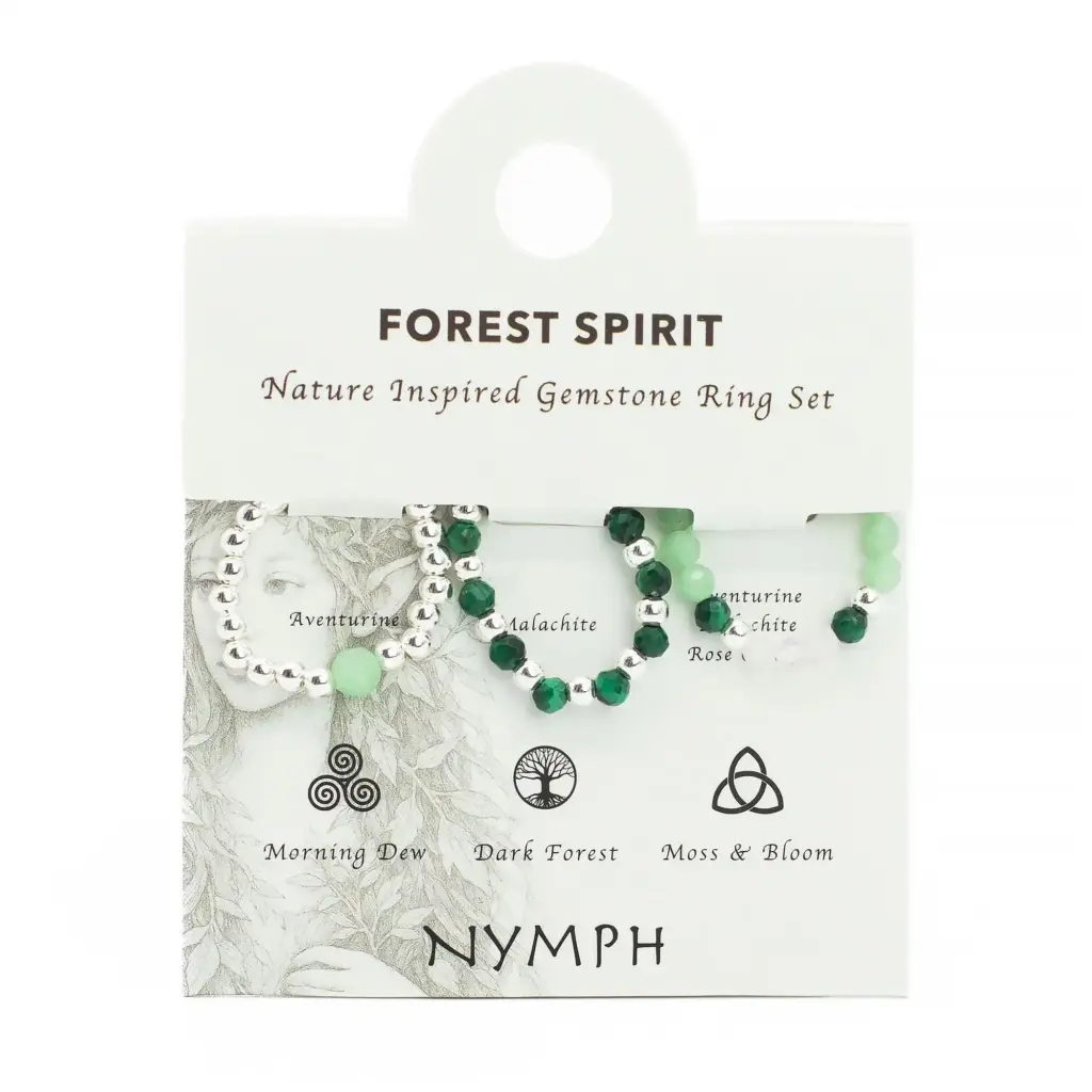 Nymph Spirit Gemstone Ring Set – Forest Spirit | www.artisangoods.co.uk 3 Nymph Spirit Gemstone Ring Set – Forest Spirit | www.artisangoods.co.uk 3