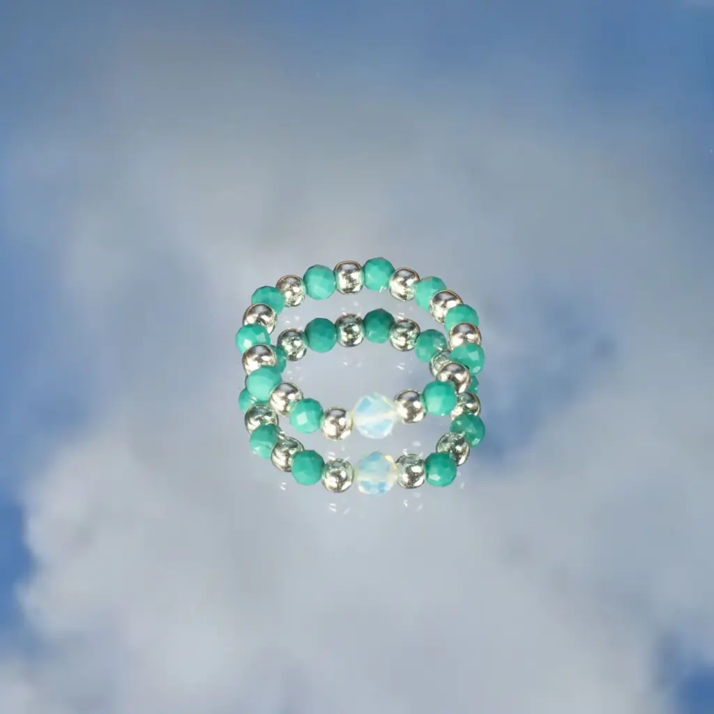 Nymph Spirit Gemstone Ring Set – Endless Ocean | www.artisangoods.co.uk 2 Nymph Spirit Gemstone Ring Set – Endless Ocean | www.artisangoods.co.uk 2