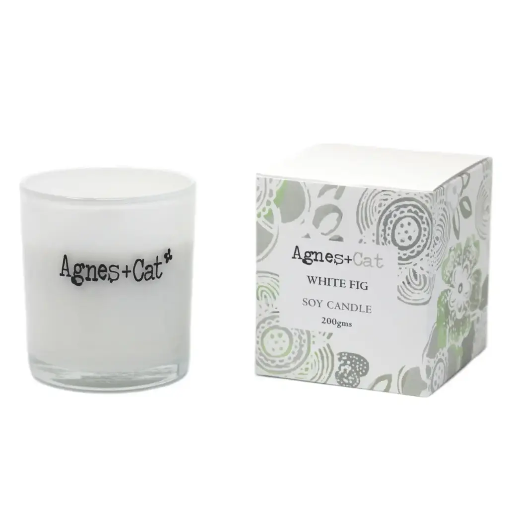 Agnes + Cat Votive Candle – White Fig | www.artisangoods.co.uk