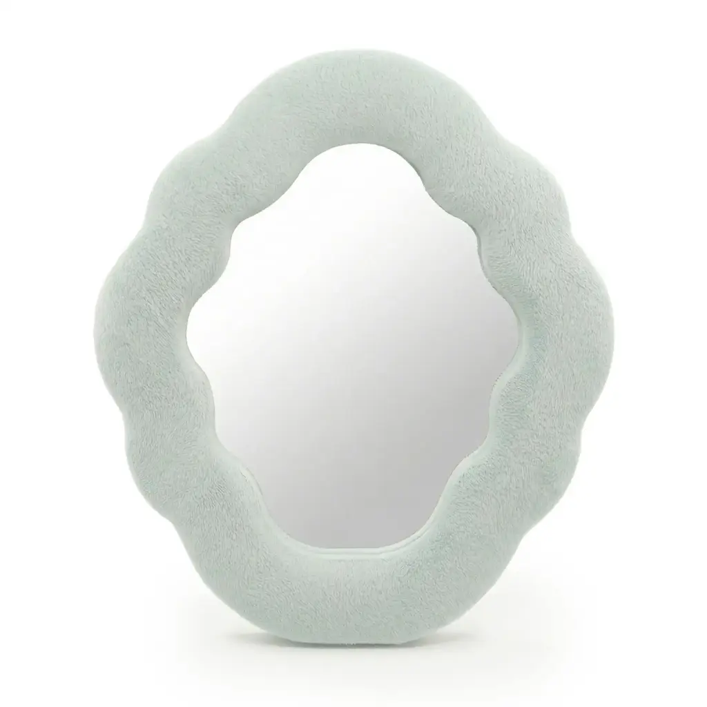 Soft Squiggly Mirror – Cloud – Cloud Blue (28x24x2.3cm) | www.artisangoods.co.uk