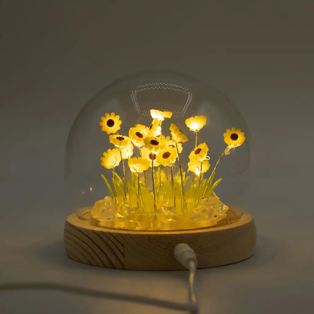 Floral Glow Garden Dome – 20 Sunflower – LED USB | www.artisangoods.co.uk 3 Floral Glow Garden Dome – 20 Sunflower – LED USB | www.artisangoods.co.uk 3