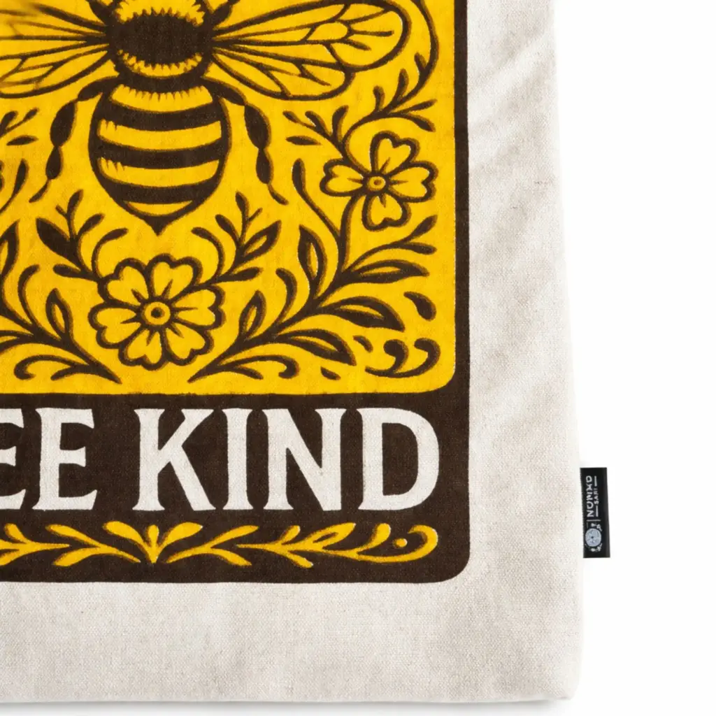 Nomad Sari Iconic Toni Tote Bag – Bee Kind – Natural 10oz | www.artisangoods.co.uk 3
