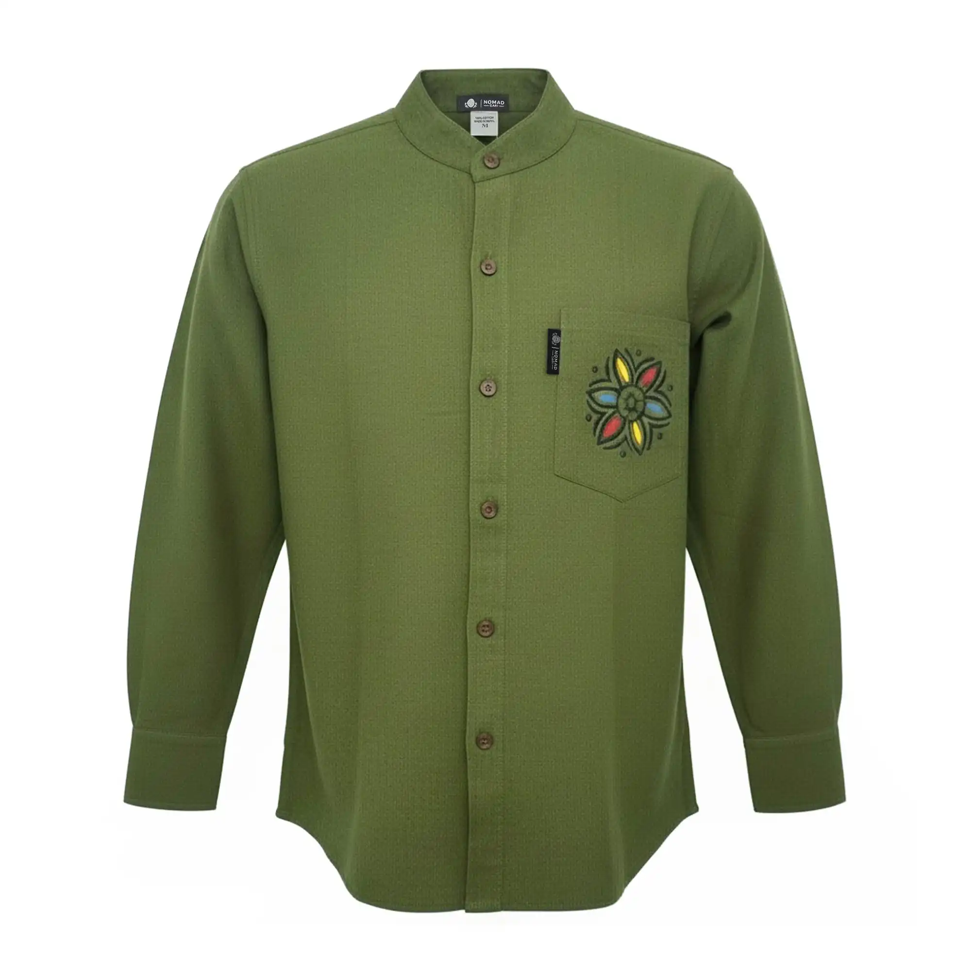 Nomad Sari Kathmandu Shirt – Forest Green – Medium | www.artisangoods.co.uk 2 Nomad Sari Kathmandu Shirt – Forest Green – Medium | www.artisangoods.co.uk 1