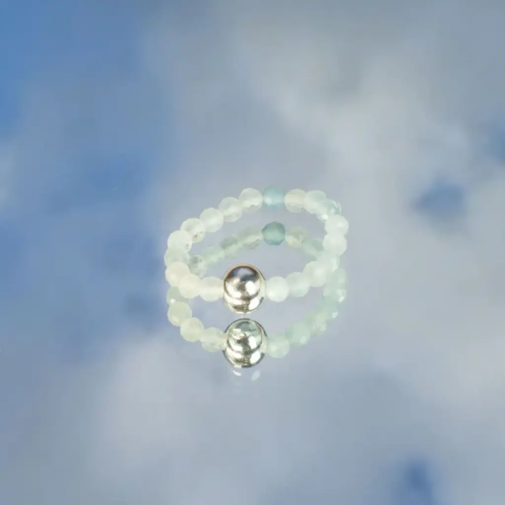 Nymph Spirit Gemstone Ring Set – Endless Ocean | www.artisangoods.co.uk