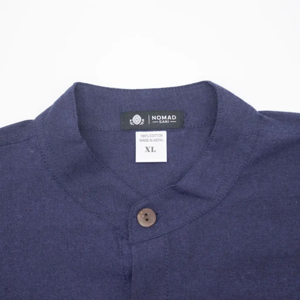 Nomad Sari Kathmandu Shirt – Indigo – XL | www.artisangoods.co.uk 5 Nomad Sari Kathmandu Shirt – Indigo – XL | www.artisangoods.co.uk 5