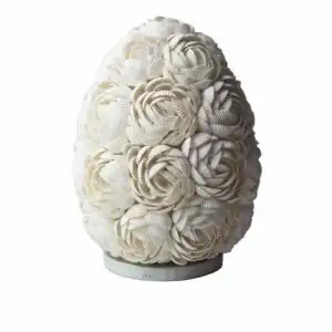 Boho Sea Shell Lamp - Rose Oval - 20cm