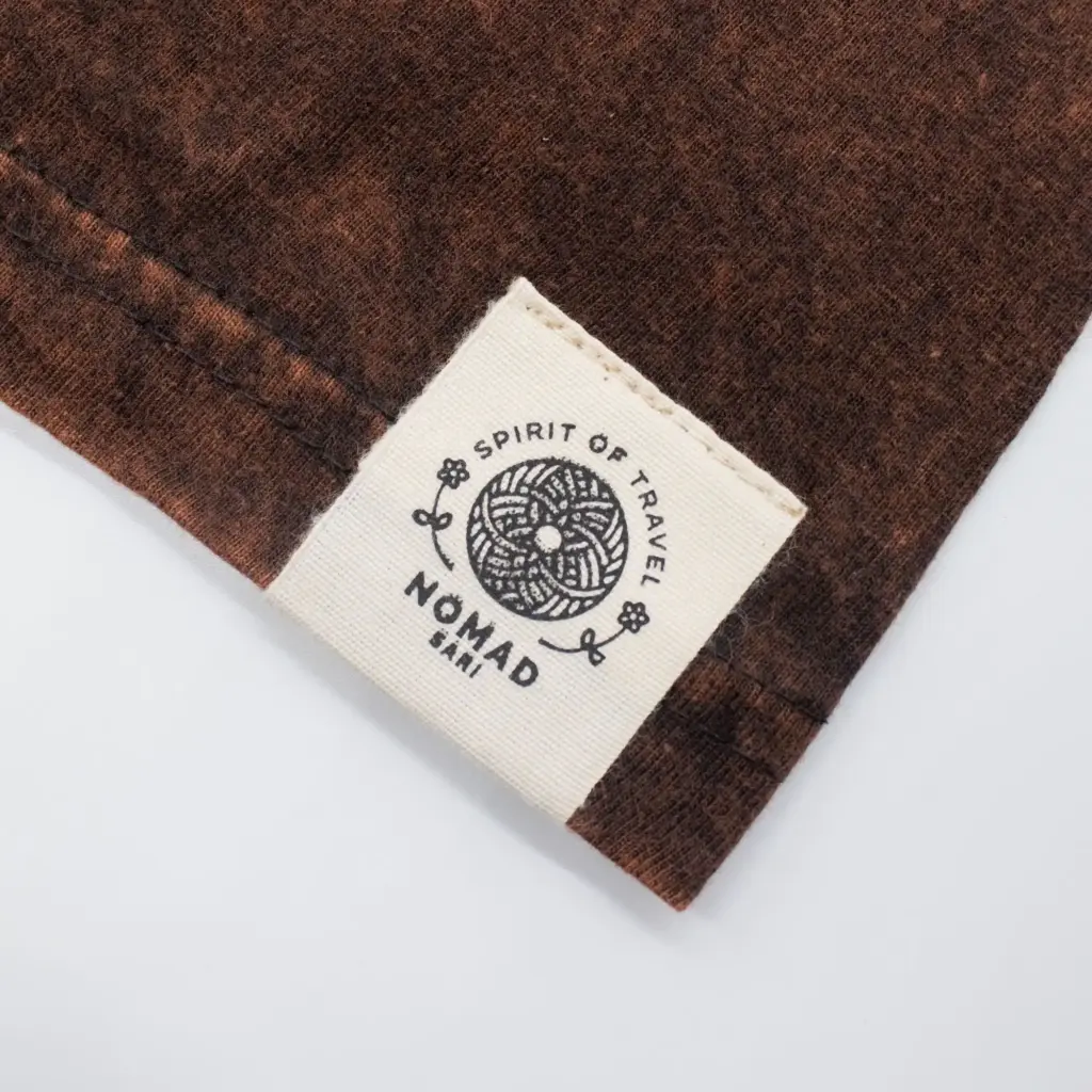 Nomad Sari Stonewashed Cotton T-Shirt – Sun & Zodiac – Brown – XL | www.artisangoods.co.uk 3