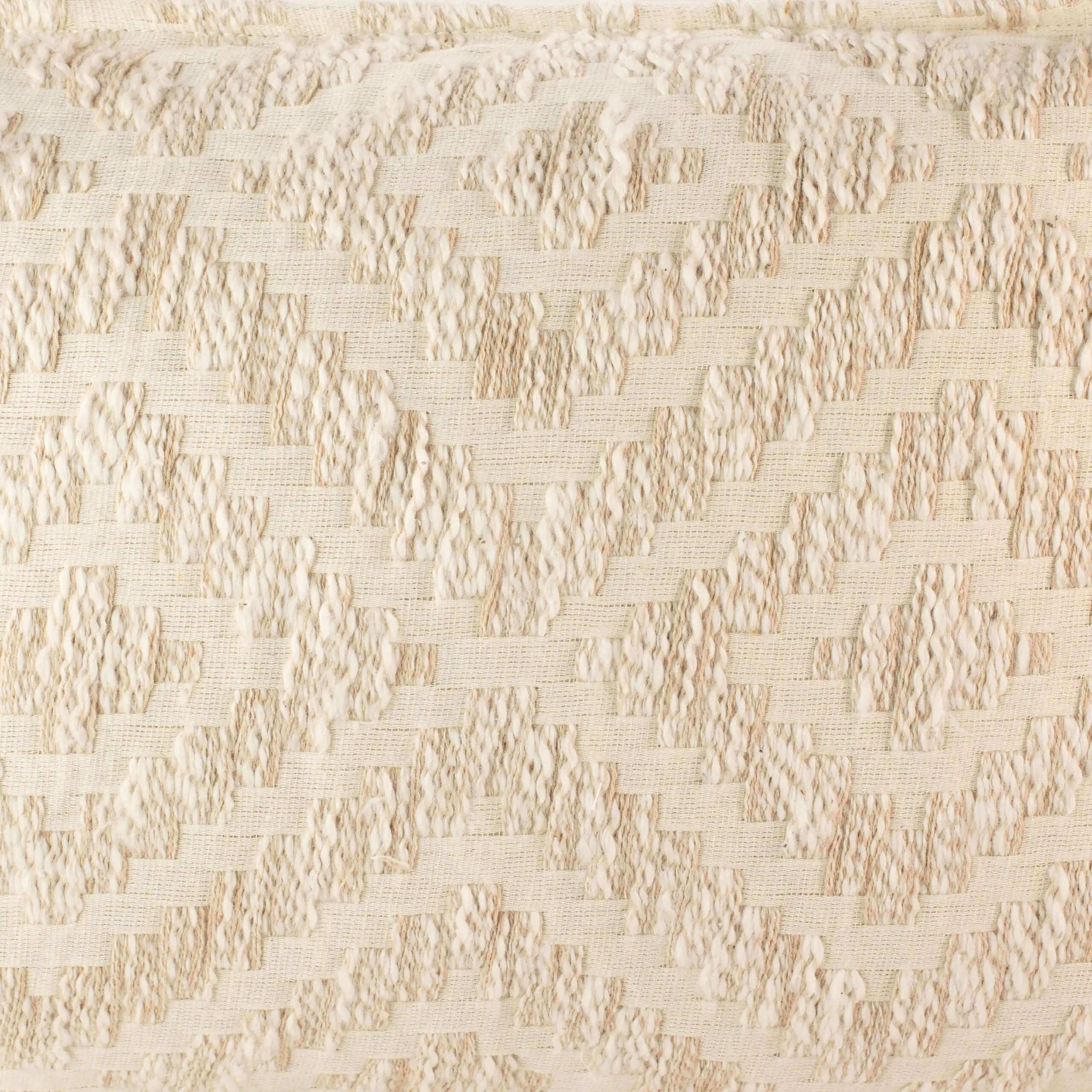 Classic Cushion Cover - Neutral Geo Creme - 30x50cm - Lumber Style - Image 4