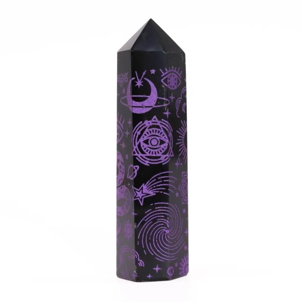 Black Obsidian Point – Mystic Story – Deep Purple | www.artisangoods.co.uk 6