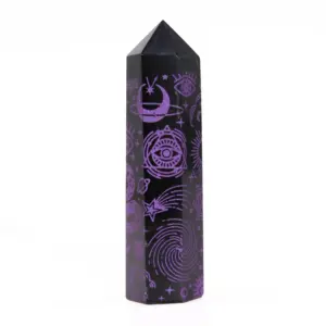 Black Obsidian Point – Mystic Story – Deep Purple | www.artisangoods.co.uk 6