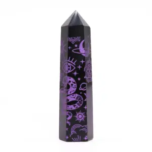 Black Obsidian Point – Mystic Story – Deep Purple | www.artisangoods.co.uk 5