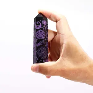 Black Obsidian Point – Mystic Story – Deep Purple | www.artisangoods.co.uk 8