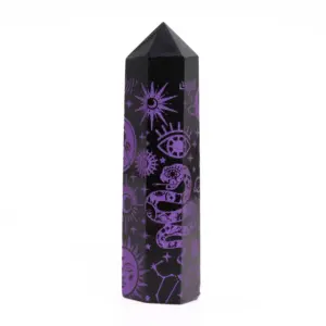 Black Obsidian Point – Mystic Story – Deep Purple | www.artisangoods.co.uk 4
