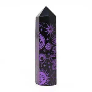 Black Obsidian Point – Mystic Story – Deep Purple | www.artisangoods.co.uk 3
