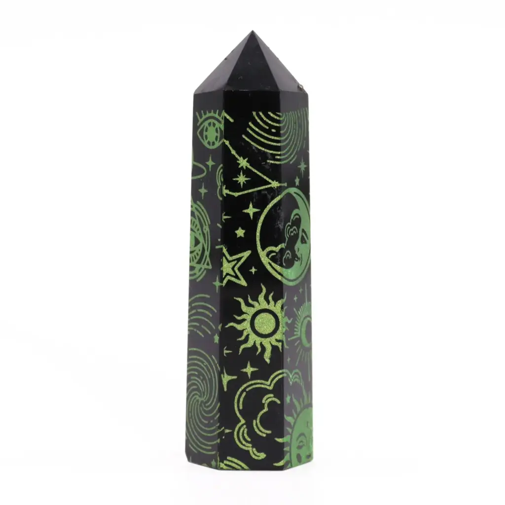 Black Obsidian Point – Mystic Story – Forest Green | www.artisangoods.co.uk 7