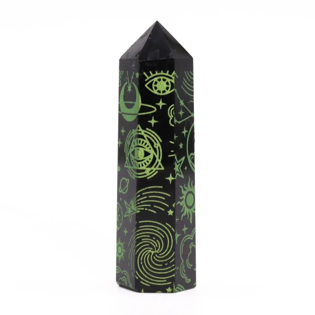 Black Obsidian Point – Mystic Story – Forest Green | www.artisangoods.co.uk 6