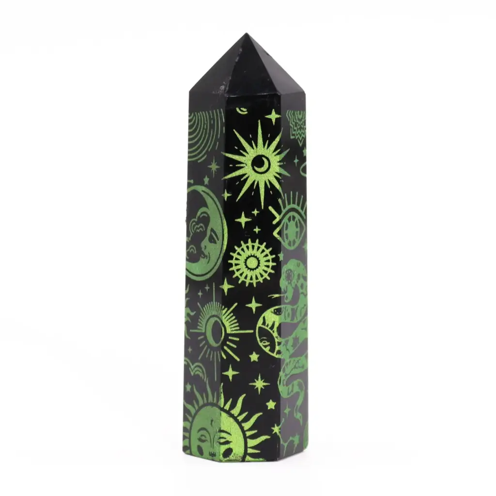 Black Obsidian Point – Mystic Story – Forest Green | www.artisangoods.co.uk 3