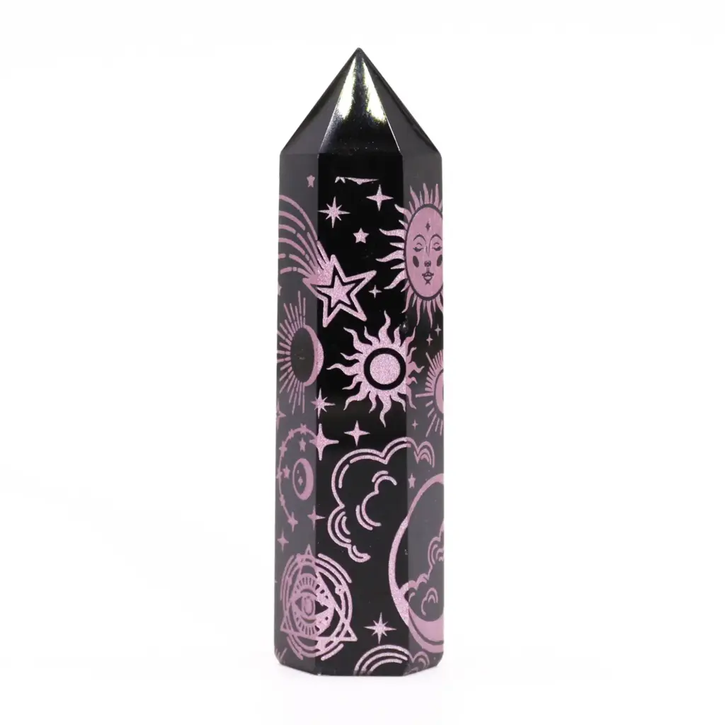 Black Obsidian Point – Mystic Story – Rose Pink | www.artisangoods.co.uk 7