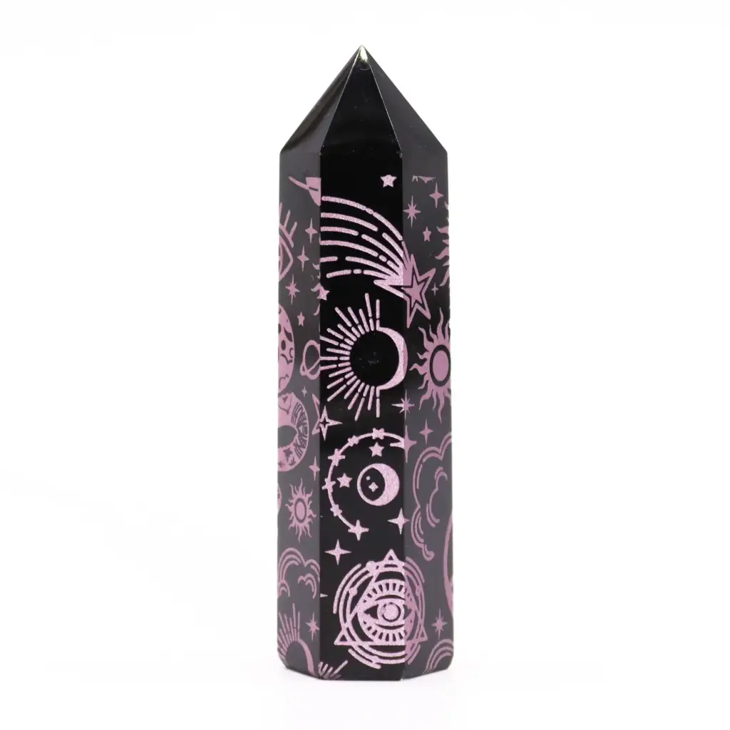 Black Obsidian Point – Mystic Story – Rose Pink | www.artisangoods.co.uk 6