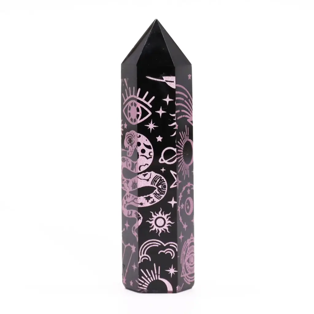 Black Obsidian Point – Mystic Story – Rose Pink | www.artisangoods.co.uk 5